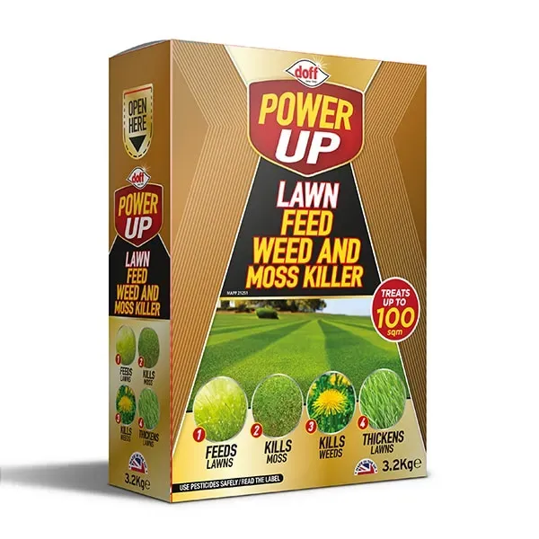 Doff Power Up Lawn Feed Weed Moss Killer gräsgödsel