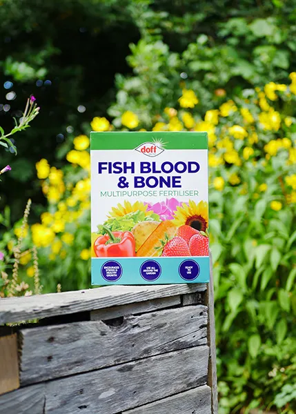 Doff Fish Blood & Bone Fertiliser trädgårdsgödsel NPK 4-7-4