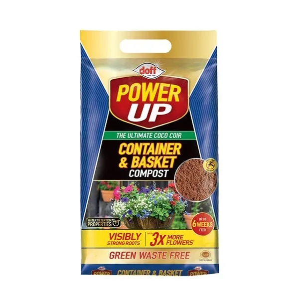 Doff Power Up Container & Basket Compost kokosjord NPK