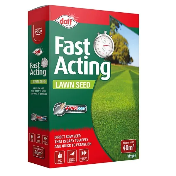 Doff Fast Acting gräsfrö snabb grobar 40 g/kvm