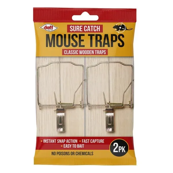 Doff Sure Catch Classic Mouse Trap musfälla slagfälla metall